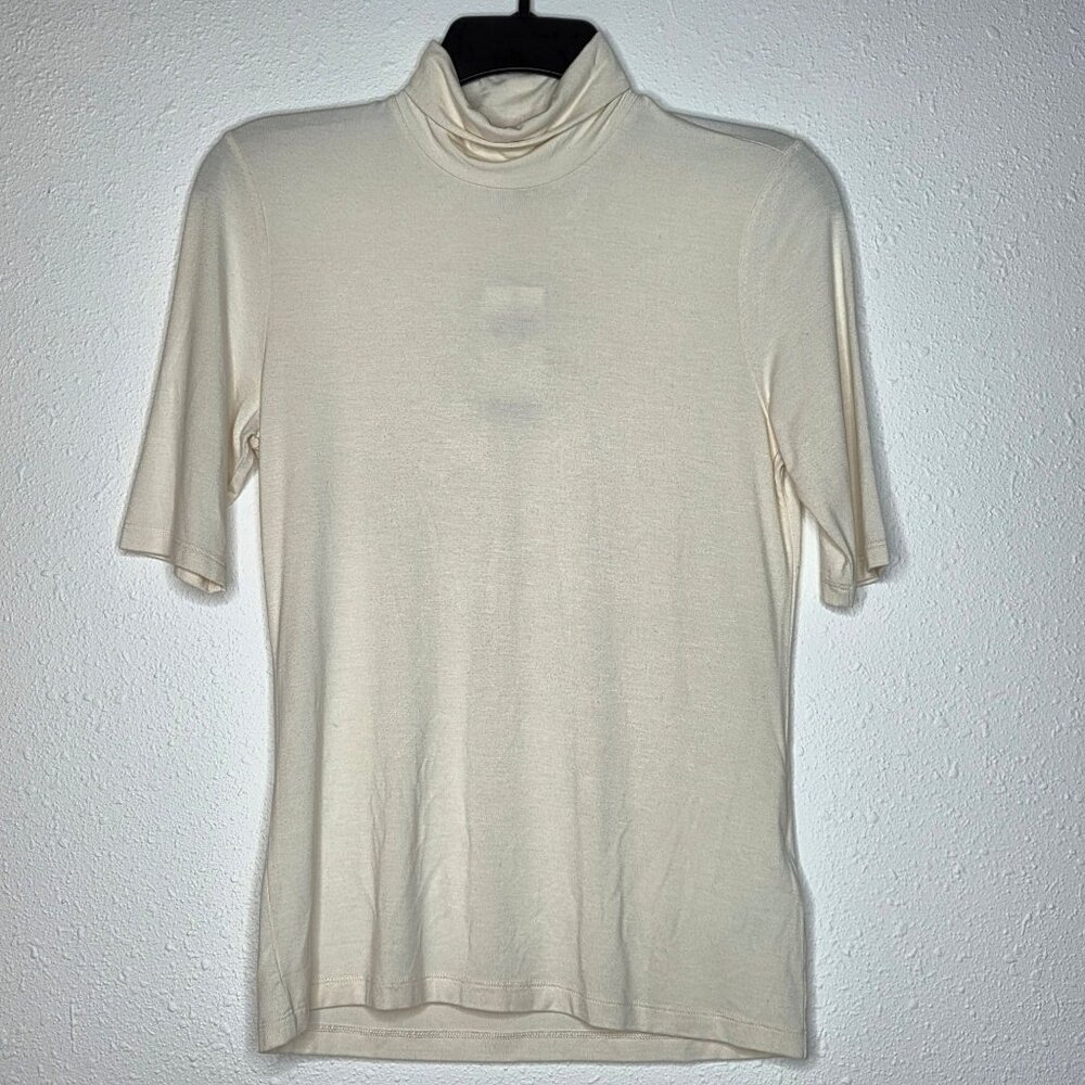NWT Lauren Ralph Lauren Slim-Fit Turtleneck - Mascarpone Cream